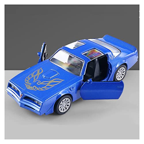Für Pontiac Firebird 1 36 Simulation Diecast Alloy Sportwagenmodell Spielzeugsammlung Kind Geschenke Druckguss Fahrzeuge Modell(Blau) von TQMEAD