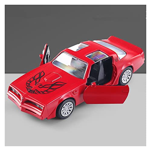 Für Pontiac Firebird 1 36 Simulation Diecast Alloy Sportwagenmodell Spielzeugsammlung Kind Geschenke Druckguss Fahrzeuge Modell(Rot) von TQMEAD