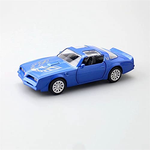 Für Pontiac Firebird Casting Auto Modell Spielzeug 1 36 Kind Ton Und Licht Zurückziehen Auto Zinklegierung Spielzeug Druckguss Fahrzeuge Modell(Blau) von TQMEAD