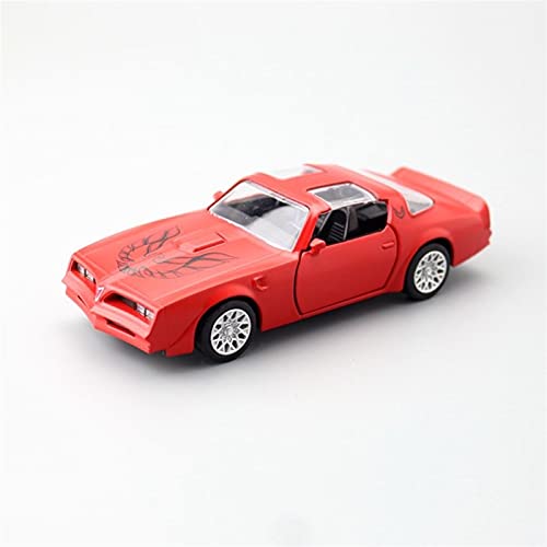 Für Pontiac Firebird Casting Auto Modell Spielzeug 1 36 Kind Ton Und Licht Zurückziehen Auto Zinklegierung Spielzeug Druckguss Fahrzeuge Modell(Rot) von TQMEAD