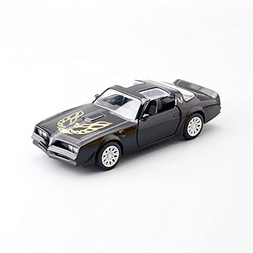 Für Pontiac Firebird Casting Auto Modell Spielzeug 1 36 Kind Ton Und Licht Zurückziehen Auto Zinklegierung Spielzeug Druckguss Fahrzeuge Modell(Schwarz) von TQMEAD