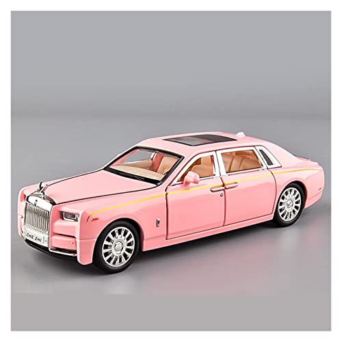 Für Rolls Royce Phantom 1 32 Simulation Diecast Alloy Automodell Sound and Light Collection Kinderspielzeug Geschenk Druckguss Fahrzeuge Modell(Rosa) von TQMEAD
