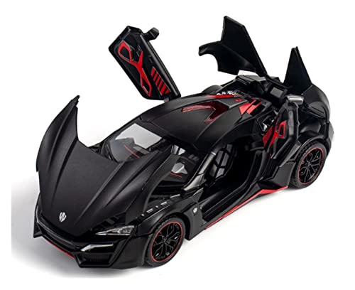 Für Supersportwagen 1 24 Legierungssimulationsgürtel Sound Und Licht Ziehen Automodell Kindergeschenk Zurück Druckguss Fahrzeuge Modell(Schwarz) von TQMEAD