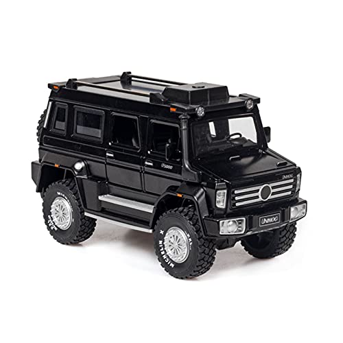 Für Unimog 1 28 Simulation Diecast Alloy Automodell Zurückziehen Kinder Geländewagen Spielzeug Sammlerstücke Druckguss Fahrzeuge Modell(Schwarz) von TQMEAD