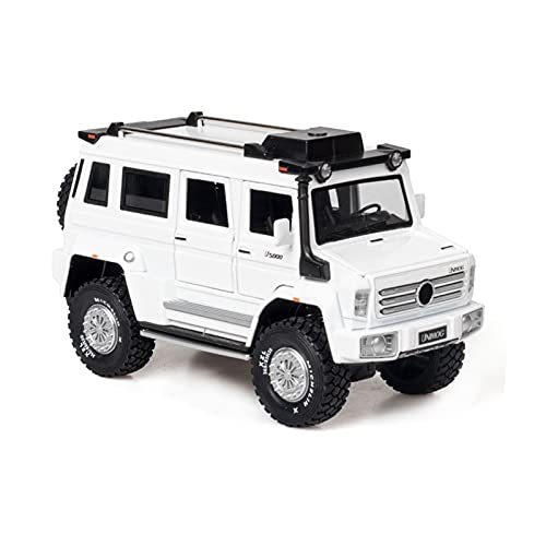 Für Unimog 1 28 Simulation Diecast Alloy Automodell Zurückziehen Kinder Geländewagen Spielzeug Sammlerstücke Druckguss Fahrzeuge Modell(White) von TQMEAD
