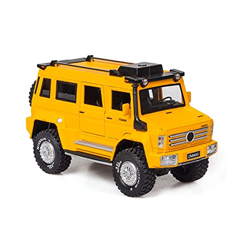 Für Unimog 1 28 Simulation Diecast Alloy Automodell Zurückziehen Kinder Geländewagen Spielzeug Sammlerstücke Druckguss Fahrzeuge Modell(Yellow) von TQMEAD