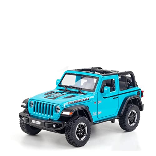 Für Wrangler 1941 1:20 Simulation Diecast Legierung Offroad-Automodell Sound Licht Kinder Spielzeugfahrzeug Geschenke Druckguss Fahrzeuge Modell(Blau) von TQMEAD