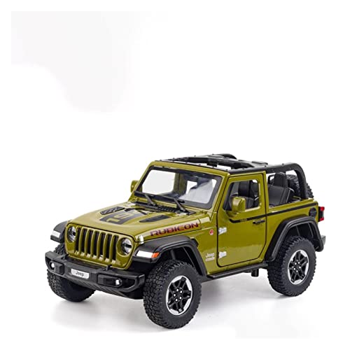 Für Wrangler 1941 1:20 Simulation Diecast Legierung Offroad-Automodell Sound Licht Kinder Spielzeugfahrzeug Geschenke Druckguss Fahrzeuge Modell(Grün) von TQMEAD