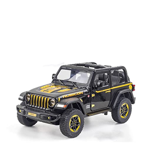 Für Wrangler 1941 1:20 Simulation Diecast Legierung Offroad-Automodell Sound Licht Kinder Spielzeugfahrzeug Geschenke Druckguss Fahrzeuge Modell(Schwarz) von TQMEAD