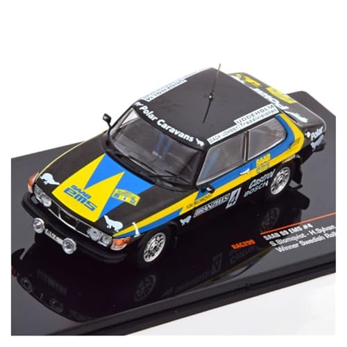 IXO Racing 1 43 Für Saab 99 EMS Nr. 4, Rally Reddy Station Winner 1977, Alloy Toy Collection Druckguss Fahrzeuge Modell von TQMEAD