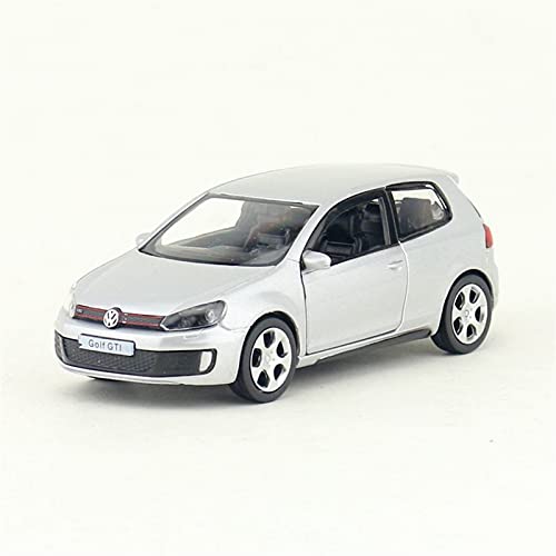 Maßstab 1 36 Für Volkswagen Golf GTI SUV Sportmodell Spielzeugauto Alloy Pull Cars Mit Sound Und Licht Kinderspielzeug Druckguss Fahrzeuge Modell(White) von TQMEAD