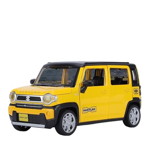 Maßstab 1:22 Für Suzuki 2020 SUV-Auto SUV-Autosimulation Sound Und Licht Zurück Für Miniaturauto Spielzeugjungengeschenk Druckguss Fahrzeuge Modell(Yellow) von TQMEAD