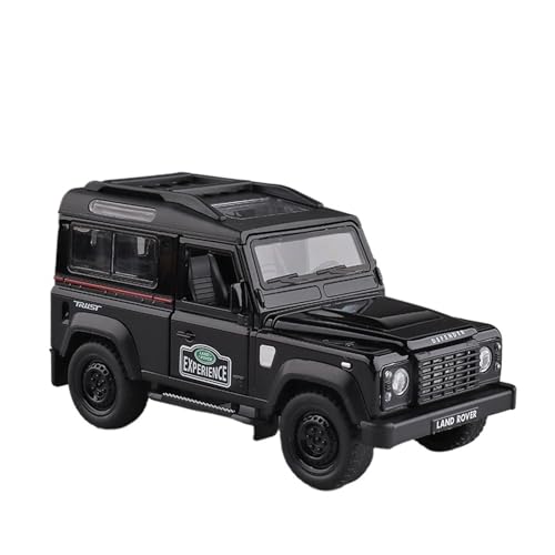 Maßstab 1:32 Für Land Rover Defender Geländewagen Replik J Miniatur Auto Metall Spielzeug Junge Geschenk Druckguss Fahrzeuge Modell(Schwarz) von TQMEAD