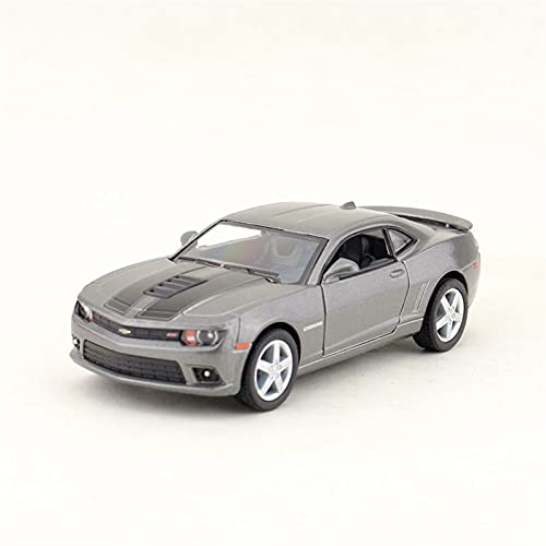 Maßstab 1:38 Für Chevrolet Camaro Automodell Spielzeug Zinklegierung Casting Zurückziehen Fahrzeuge Mit Sound Und Licht Spielzeug Druckguss Fahrzeuge Modell(Gray) von TQMEAD
