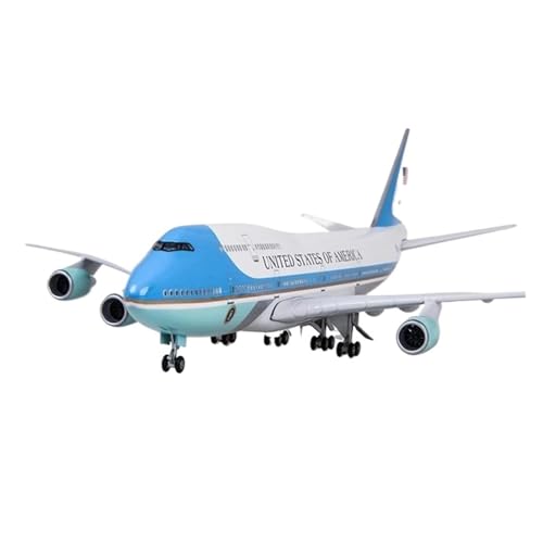 Miniaturmodelle 1/150 Für B747 Druckguss-Harzflugzeug Mit LED-Leuchten Und Rädern Für Sammeln Geschenk für Luftfahrtbegeisterte(with Light) von TQMEAD