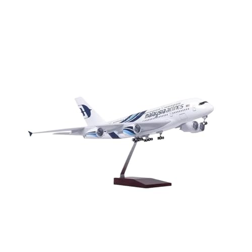 Miniaturmodelle 1/160 Für A380 Harz Druckguss Flugzeug Modell Mit Licht & Räder Sammeln Geschenk für Luftfahrtbegeisterte(with Light) von TQMEAD