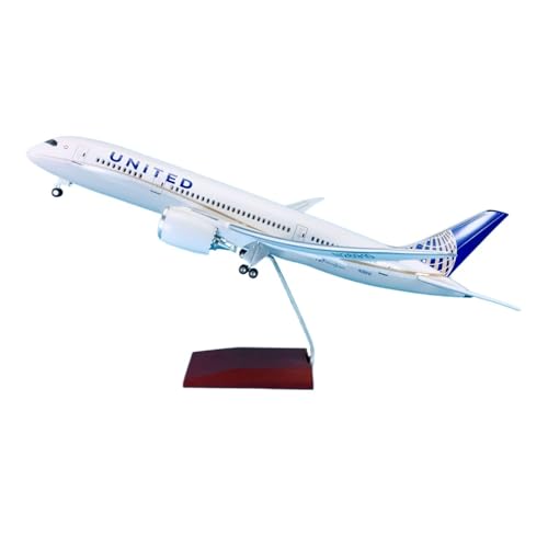 Miniaturmodelle 1 130 43 cm Großes Druckgussflugzeug Mit Rädern Für Boeing B787 United Statisches Flugzeugmodell Geschenk von TQMEAD