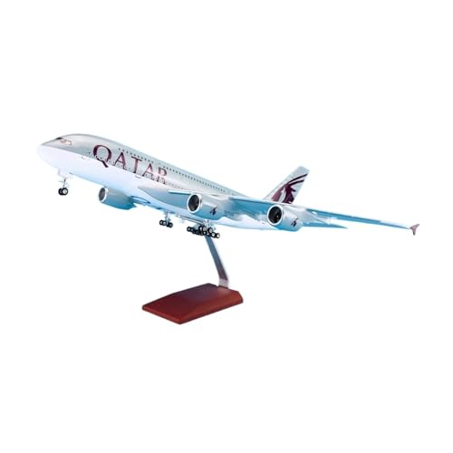 Miniaturmodelle 1 160 Für Airbus A380 Qatar Airways-Legierungsdruckguss-Flugzeugmodell, 46-cm-Radmodellflugzeug Miniaturmodelle 1 160 Für Airbus A380 Qatar Airways-Legierungsdruckguss-Flugzeugmodell, 46-cm-Radmodellflugzeug von TQMEAD