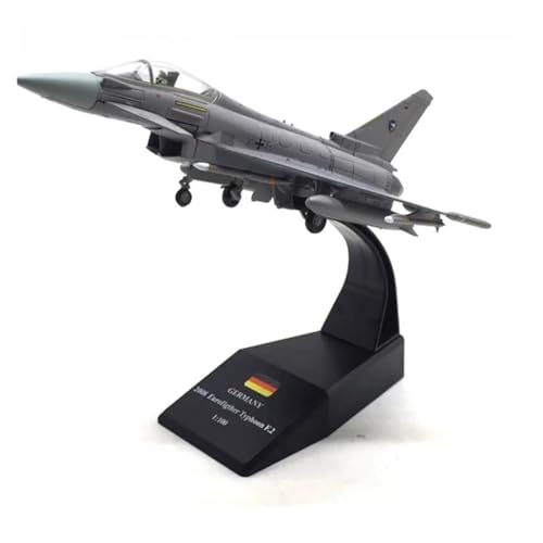Miniaturmodelle 1:100 Für EF2000 Alloy Fighter Aircraft Modell Fertigproduktanzeige Zur Sammlung Geschenk für Luftfahrtbegeisterte von TQMEAD
