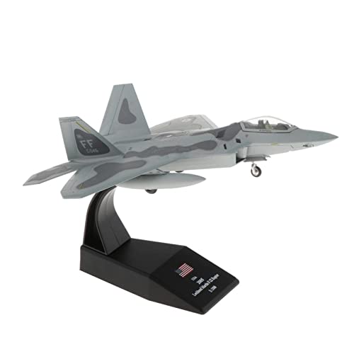 Miniaturmodelle 1:100 Für F-22 Fighter Raptor Flugzeugmodell Legierung Flugzeugmodell Sammleredition Geschenk für Luftfahrtbegeisterte von TQMEAD