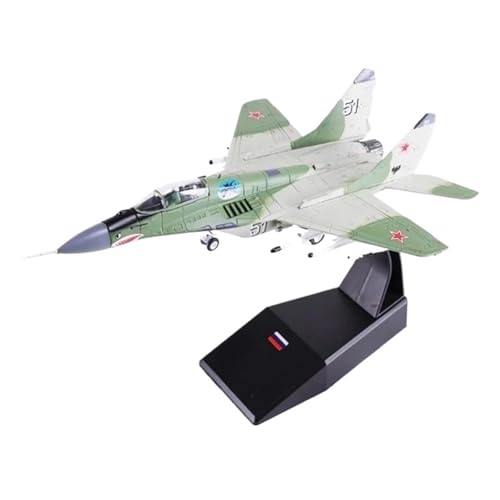 Miniaturmodelle 1:100 Für MiG 29 Kampfflugzeugmodell, Statische Legierung, Druckguss, Sammler-Souvenir-Ornamente Geschenk für Luftfahrtbegeisterte von TQMEAD