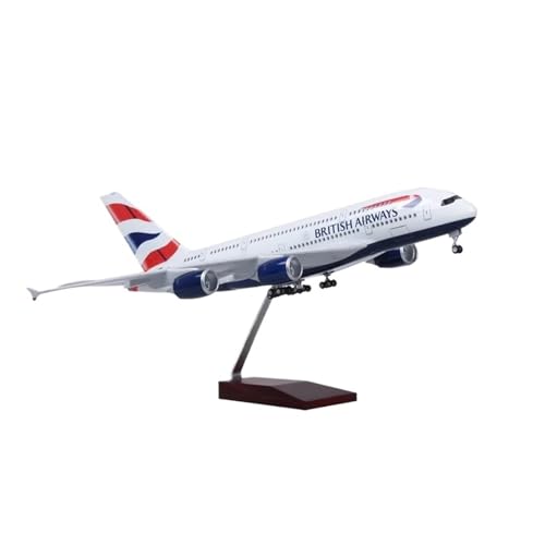 Miniaturmodelle 1:160 Für A380 Harz Druckguss Flugzeug Modell Statische Display Dekoration Desktop Sammlung Geschenk für Luftfahrtbegeisterte(with Light) von TQMEAD
