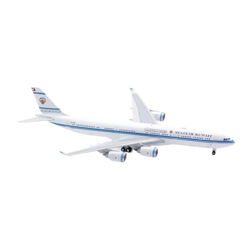 Miniaturmodelle 1:200 Für A340-500 9K-GBB Legierung Sammler Flugzeug Druckguss Modell Büro Dekoration Mit Stand Geschenk für Luftfahrtbegeisterte von TQMEAD