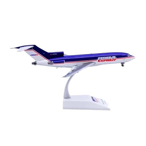 Miniaturmodelle 1:200 Für B727-100 N115FE Legierung Sammlerflugzeug Druckgussmodell Dekoratives Display Mit Ständer Geschenk für Luftfahrtbegeisterte von TQMEAD