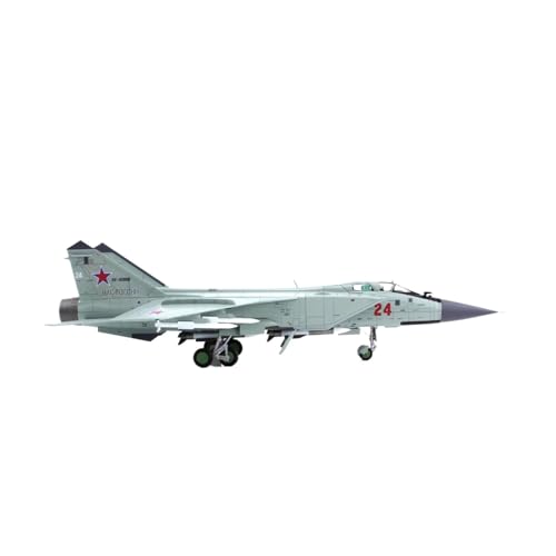 Miniaturmodelle 1:72 Maßstab MiG-31BM Kampfflugzeugmodell Rot 24# Legierung Fertigprodukt-Sammelmodell Geschenk für Luftfahrtbegeisterte von TQMEAD