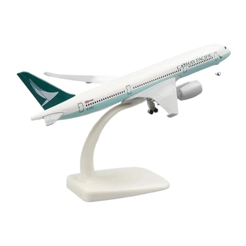 Miniaturmodelle 20 cm 1 400 Flugzeugmodell Aus Legierung Für Cathay Pacific A350 Flugzeugmodell Metalldruckguss Mit Rädern Und Fahrwerk von TQMEAD