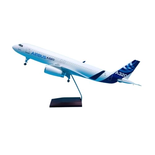 Miniaturmodelle 47 cm Großer Flugzeug-Airbus Für A320-200 Modellkollektion Aus Metalldruckguss Mit Rädern Und LED-Leuchten 1 80 von TQMEAD