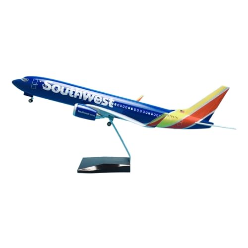 Miniaturmodelle 47 cm Großes Flugzeug Mit Rädern Und LED-Leuchten Für Boeing B737-800 Southwest Flugzeugmodell 1 85 von TQMEAD