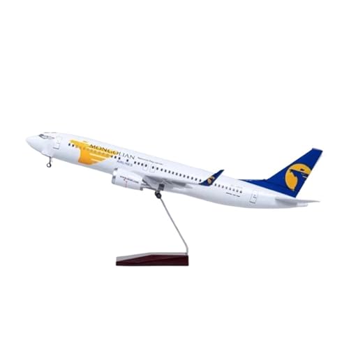 Miniaturmodelle 47CM Für B737 Harz Flugzeug Modell Mit LED Licht Büro Dekoration Geschenk für Luftfahrtbegeisterte(No Light) von TQMEAD