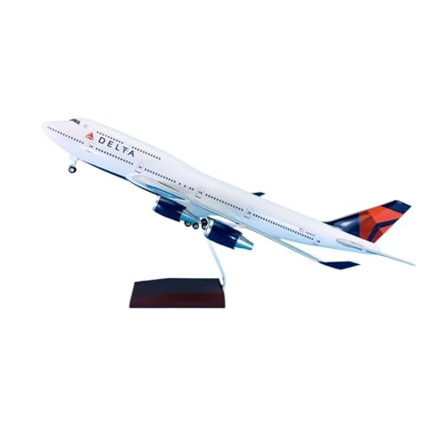 Miniaturmodelle Für Boeing B747-400 Delta Druckguss-Flugzeugmodell Im Maßstab 1 150 Geschenke Der 47-cm-Flugzeugserie Mit Rädern von TQMEAD