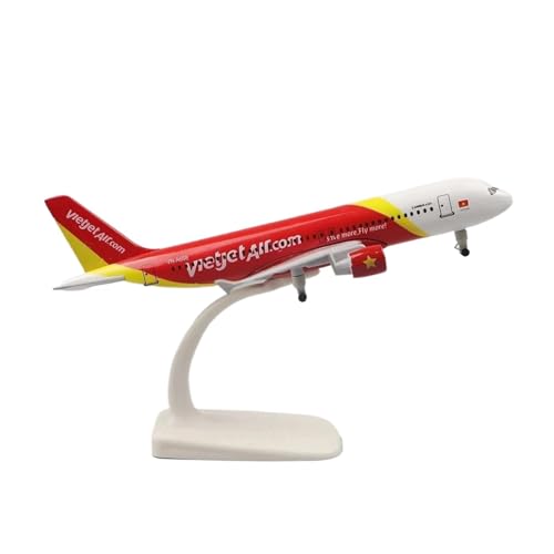 Miniaturmodelle Maßstab 1 400 Für Vietnam Jetstar A320 Flugzeugmodell Aus Druckgussmetall Mit Ständer Luftfahrtmodellflugzeug von TQMEAD