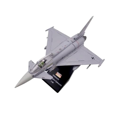 Miniaturmodelle Maßstab 1:100 FÜR EF2000 Typhoon Kampfflugzeug Metalldruckguss-Flugzeugmodell Zur Sammlung Geschenk für Luftfahrtbegeisterte von TQMEAD