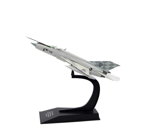 Miniaturmodelle Maßstab 1:100 Für Mig 21bisD UMD-Legierungssimulationsmodellflugzeug-Desktop-Dekoration Geschenk für Luftfahrtbegeisterte von TQMEAD