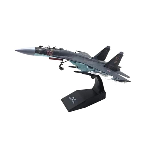 Miniaturmodelle Maßstab 1:100 Für SU 35 Russland Kampfflugzeugmodell Aus Druckgussmetalllegierung, Sammler-Souvenir Geschenk für Luftfahrtbegeisterte von TQMEAD
