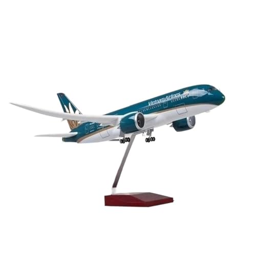 Miniaturmodelle Maßstab 1:130 Für B787 Harzdruckguss-Flugzeugmodell Mit Lichtern Und Rädern Aviation Collection Geschenk für Luftfahrtbegeisterte(No Light) von TQMEAD