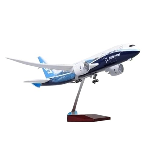 Miniaturmodelle Maßstab 1:130 Für B787 Harzdruckguss-Flugzeugmodell Mit Lichtern Und Rädern Aviation Collection Geschenk für Luftfahrtbegeisterte(with Light) von TQMEAD