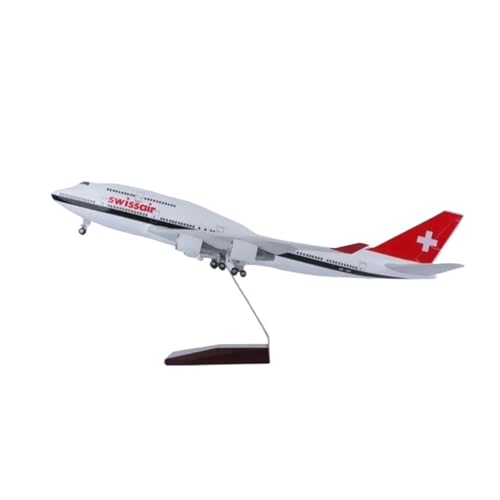 Miniaturmodelle Maßstab 1:150 Für B747-Harzflugzeugmodell Mit Leichten Rädern, Fahrwerken Zur Sammlung Geschenk für Luftfahrtbegeisterte(with Light) von TQMEAD