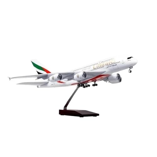 Miniaturmodelle Maßstab 1:160 Für A380-Flugzeugmodell Aus Druckgussharz Mit Licht Und Rädern, Heimdekoration Geschenk für Luftfahrtbegeisterte(with Light) von TQMEAD