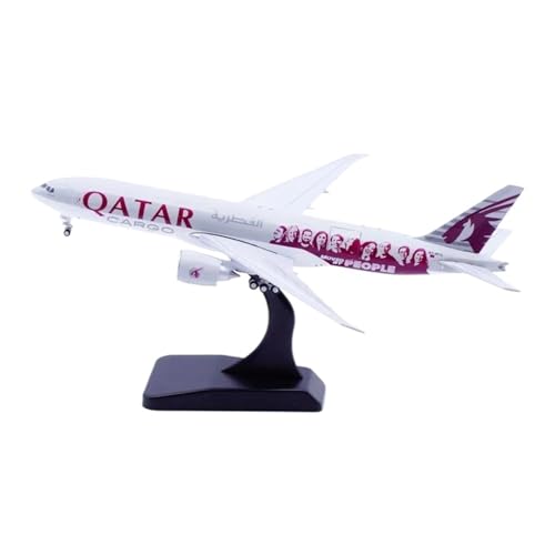 Miniaturmodelle Maßstab 1:400 Für B777-200LRF A7-BFG Legierungs-Sammelflugzeugmodell Druckguss-Flugzeugmodell Geschenk für Luftfahrtbegeisterte von TQMEAD