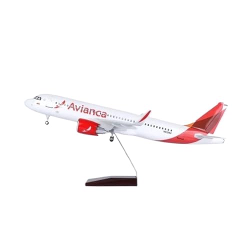 Miniaturmodelle Maßstab 1:80 Für A320NEO-Flugzeugmodell Mit Leichten Rädern, Fahrwerken, Druckguss Geschenk für Luftfahrtbegeisterte(No Light) von TQMEAD