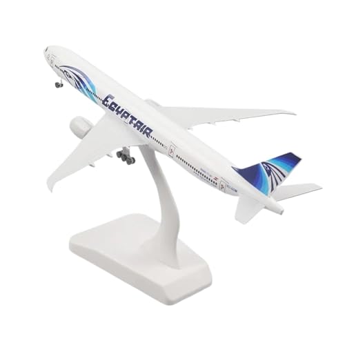 Miniaturmodelle Modell Im Maßstab 1 400 Für EgyptAir B777 (Flugzeugmodell Aus Druckgussmetall Mit Ständer Flugzeugmodell Flugzeug 20 cm von TQMEAD