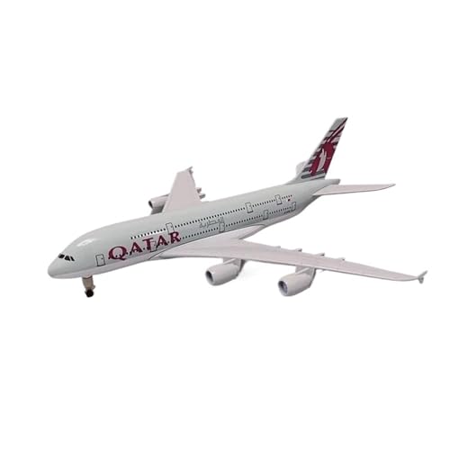 Miniaturmodelle Passagierflugzeug-Modellflugzeug 20 cm Für Qatar A380 Flugzeugmodell Für Ausstellungssammlung Und Geschenk 1 400 von TQMEAD