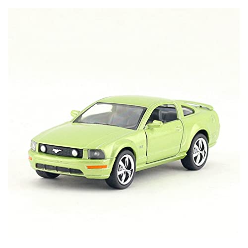 Modellauto Legierung Auto Simulation Metall 1 36 Auto Statisches Spielzeugauto Für Ford Mustang GT 2006 Druckguss Fahrzeuge Modell(Grün) von TQMEAD