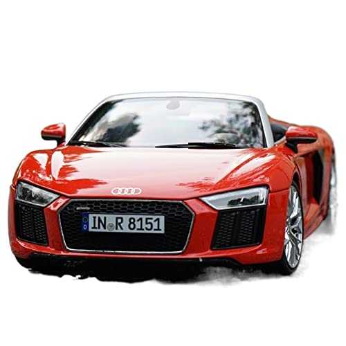 Passend Für Audi R8 V10 Plus Spyder Roadster Alloy Die Casting Car Model 1 18 Druckguss Fahrzeuge Modell(A) von TQMEAD
