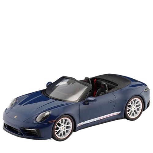 Resine 2023 Porsche 911 (992) Carrera GTS 1 18 Spark Blue Cabrio Druckguss Fahrzeuge Modell von TQMEAD