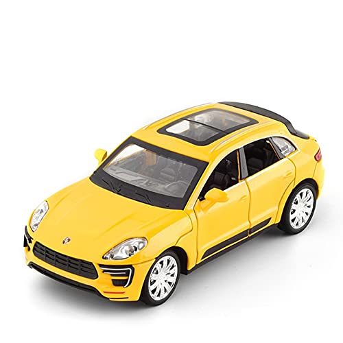Simulation Für Macan SUV 1 32 Diecast Automodell Fahrzeug Für Kinder Jungen Und Mädchen Druckguss Fahrzeuge Modell(Yellow) von TQMEAD